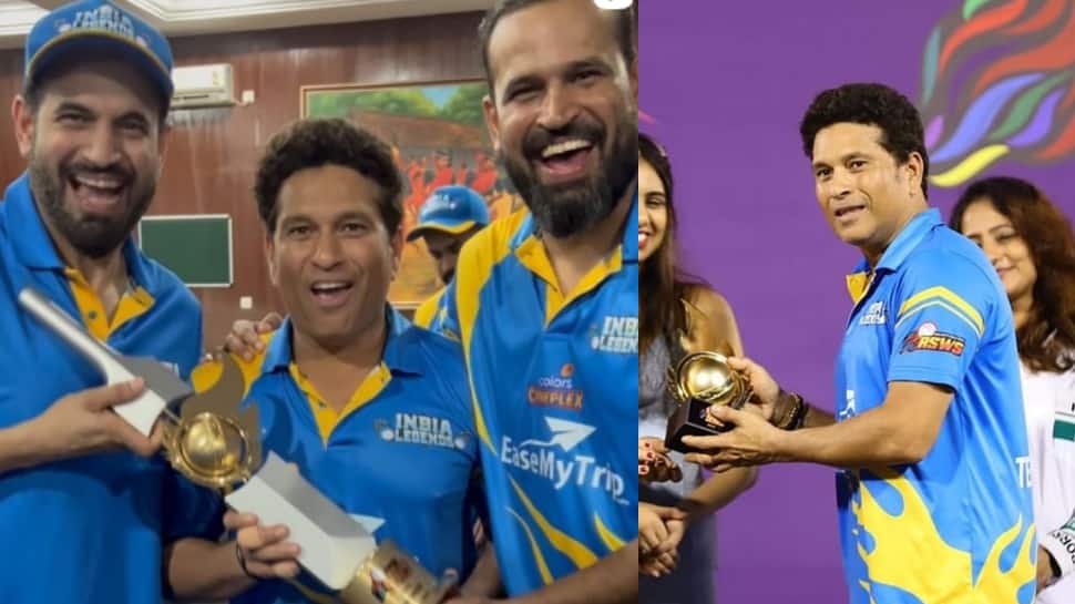 Road Safety World Series 2022: Sachin Tendulkar, Irfan Pathan celebrate India Legends' 2nd title win in special way thumbnail