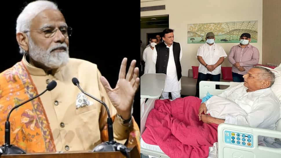 PM Modi dials SP chief Akhilesh, enquires about Mulayam Singh Yadav&#039;s health