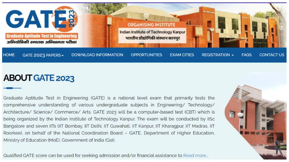 GATE 2023 Registrations to end TODAY without late fee at gate.iitk.ac.in- Here’s how to apply