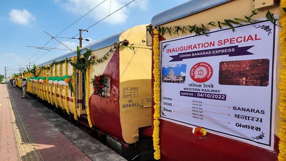 Indian Railways inaugurates Udhna-Banaras Superfast Express train services,  check full schedule HERE | Railways News | Zee News