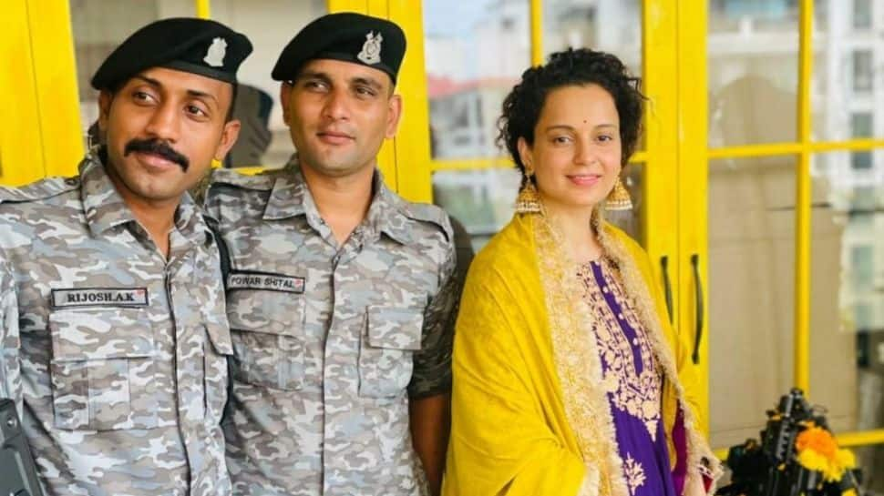 Kangana Ranaut celebrates Dussehra with CRPF personnel, shares pics