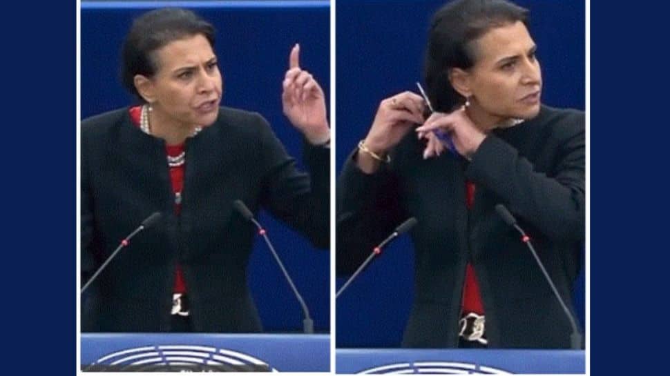 EU lawmaker cuts off her hair in support of hijab protests in Iran, says &#039;Enough of the mumbling&#039;