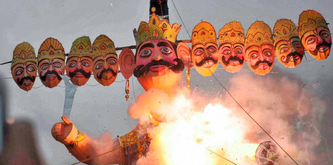 Dussehra 2022 Photos of Ravan Dahan from 200 cities Zee News