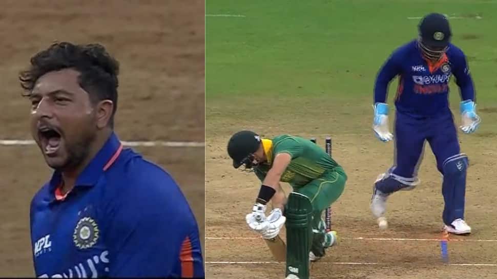 Kuldeep Yadav&#039;s INCREDIBLE delivery on comeback in 1st ODI vs SA breaks internet - WATCH