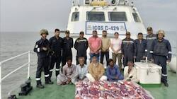 Heroin worth Rs 350 crore seized from Pakistani boat off Gujarat coast, 6 held