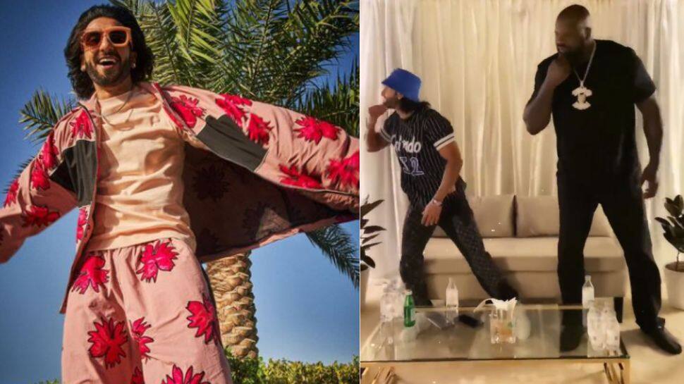 Ranveer Singh and NBA legend Shaquille O&#039;Neal dance to the song &#039;Khalibali&#039;-Watch