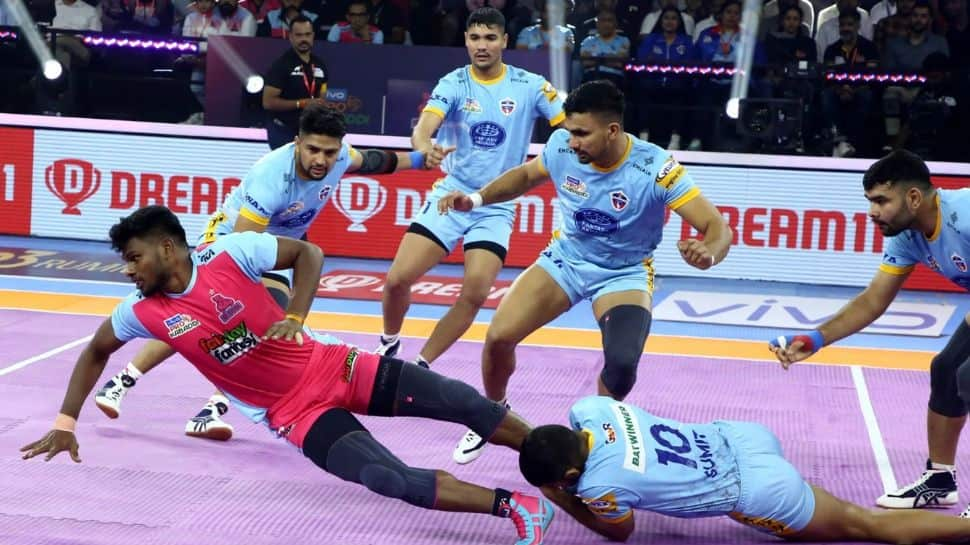 PKL 2022 Highlights: Jaipur Pink Panthers bounce back in style, beat Patna  Pirates 35-30 – Watch Highlights