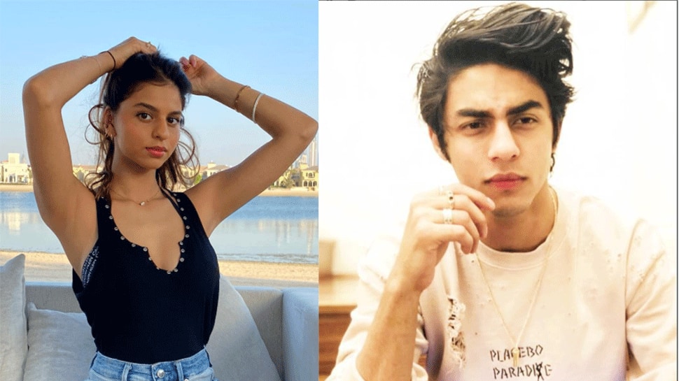 Shah Rukh Khan-Gauri Khan's children Aryan Khan, Suhana jet off to Dubai for vacation, check their airport looks - Vimarsana News