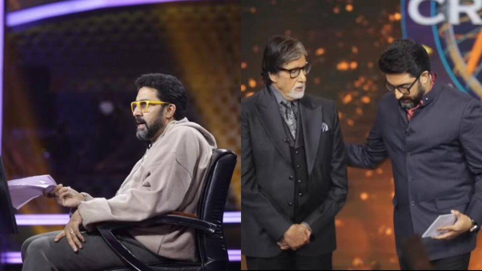 Abhishek Bachchan shares BTS video from the sets of KBC, reveals ‘it took a lot of secrecy and planning’ to prepare for Big B’s birthday- Watch 