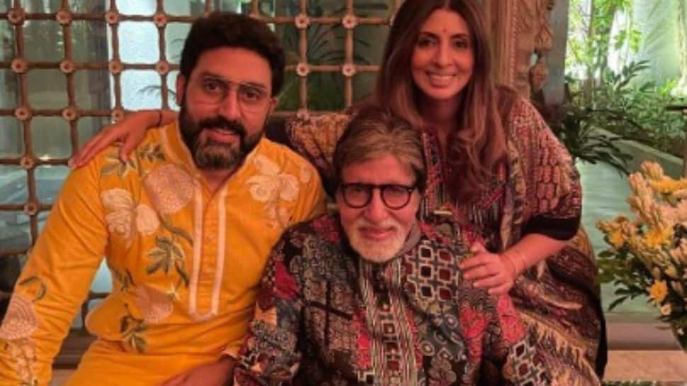 Shweta Bachchan shares PICS from Big B’s 80th birthday celebration, says, ‘Twinning &amp; Winning - perfect end to...’ 