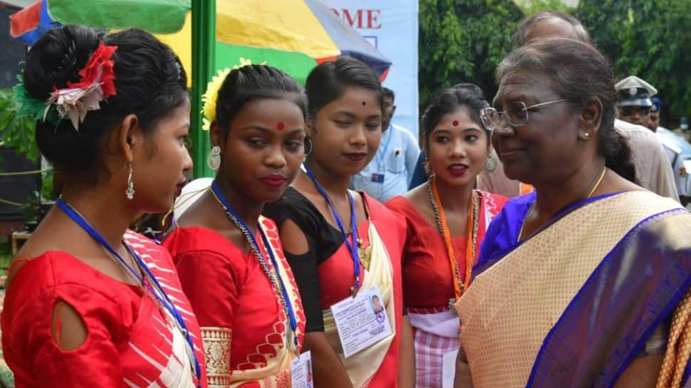 President Murmu interacts with women tea workers in Tripura, says they represent state&#039;s &#039;social diversity&#039;
