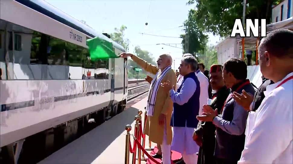 PM Narendra Modi flags off fourth Vande Bharat Express train, to run between Una-Delhi