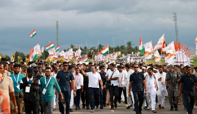 Bharat Jodo Yatra Day 36: Rahul Gandhi resumes march from Karnataka&#039;s Bommagondanahalli 