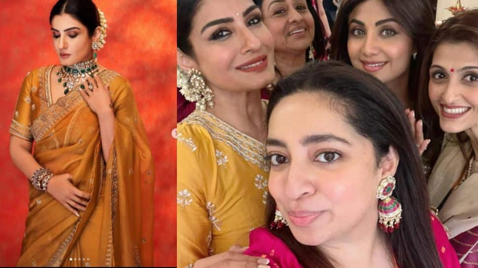 Karwa Chauth 2022 today: Raveena Tandon to Shilpa Shetty, celebs gather at Sunita Kapoor&#039;s house for puja celebrations