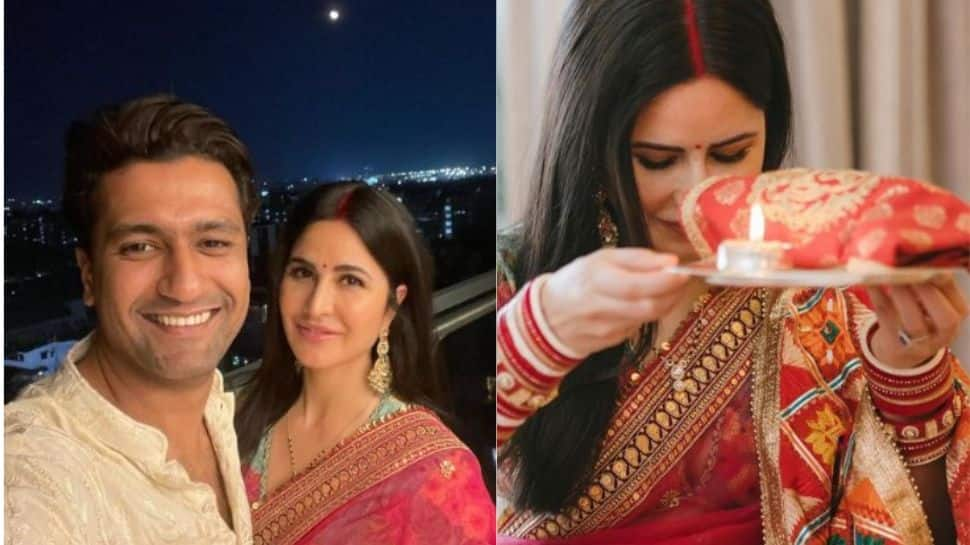 Katrina Kaif-Vicky Kaushal celebrate their first Karwa Chauth together- SEE PICS 