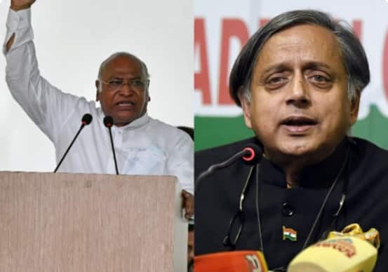 Mallikarjun Kharge vs Shashi Tharoor: Change of guard inches closer as Congress to elect non-Gandhi leader today