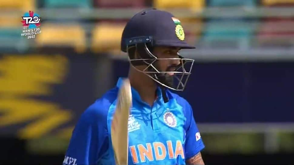 WATCH: KL Rahul brings out MS Dhoni’s ‘HELICOPTER’ shot as he smashes fifty in Warm Up match vs Australia