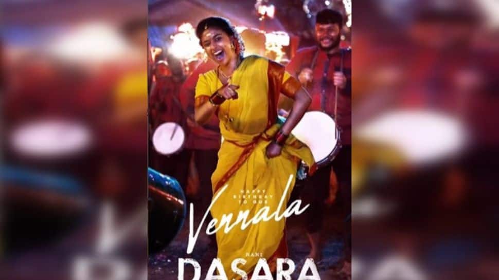 On Keerthy Suresh’s birthday, Dasara co-star Nani unveils her first look poster- SEE PIC 