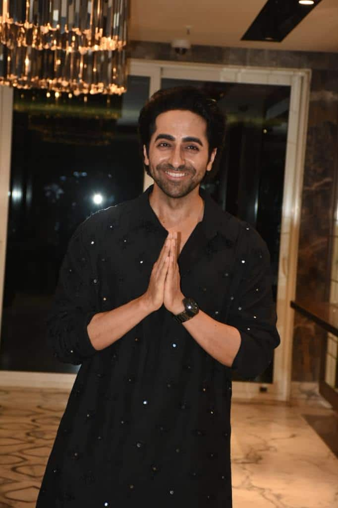 Ayushmann Khurrana looked handsome in black