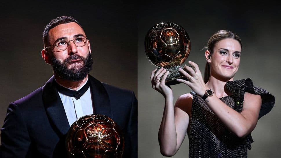 Real Madrid striker Karim Benzema and Alexia Putellas of Barcelona win Ballon d’Or top honours