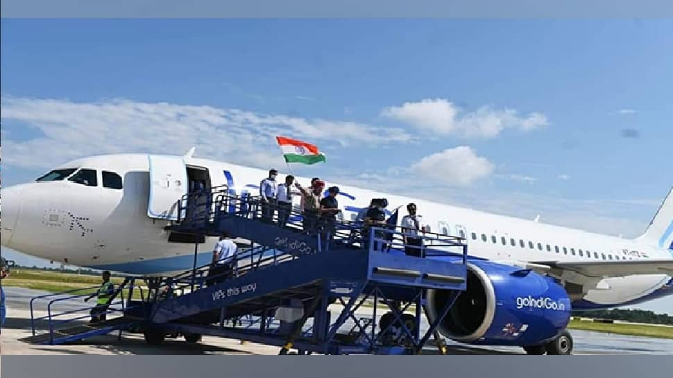 IndiGo aircraft successfully tests lands at newly-constructed Donyi Polo Airport in Itanagar