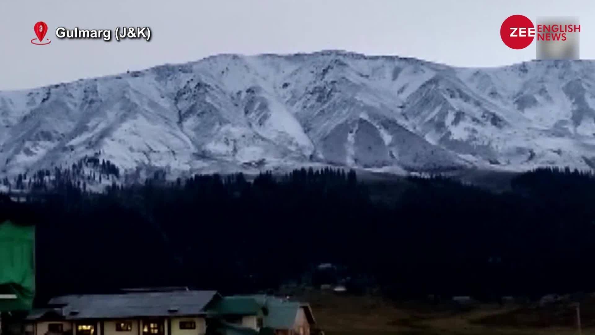 Thick blanket of snow covers Affarwat Peak in Jammu & Kashmir's Gulmarg