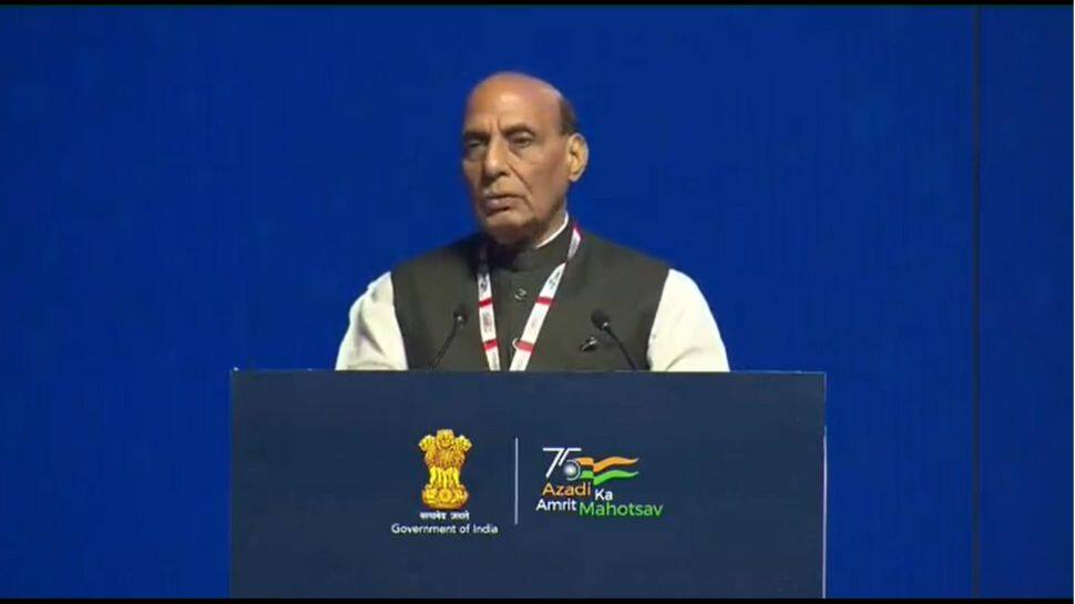 &#039;India will emerge as world&#039;s defence manufacturing hub in next 25 years&#039;: Rajnath Singh at DefExpo22