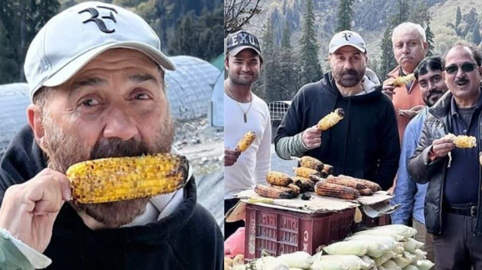 Sunny Deol takes his team for ‘bhutta’ treat on his 66th birthday in Manali- SEE PICS 