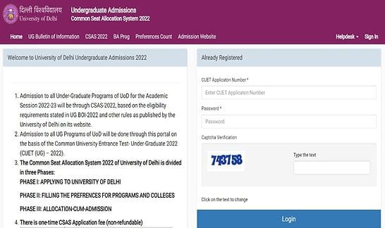 DU Admission 2022: Delhi University First Merit List for UG Admissions RELEASED at du.ac.in- Direct link to check list here