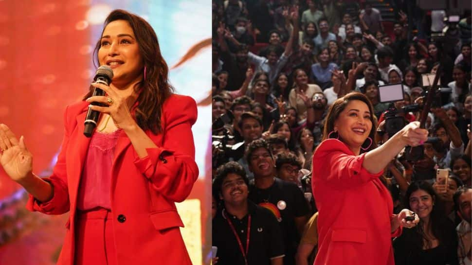 Madhuri Dixit starrer ‘Maja Ma’ hosts special screening for fans! SEE PICS 