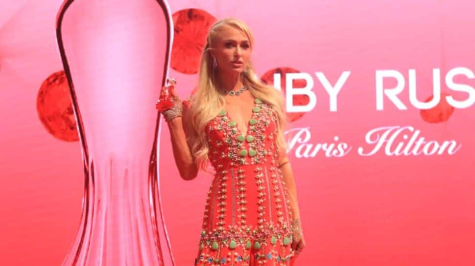 Paris Hilton goes desi glam, launches her new fragrance Ruby Rush in