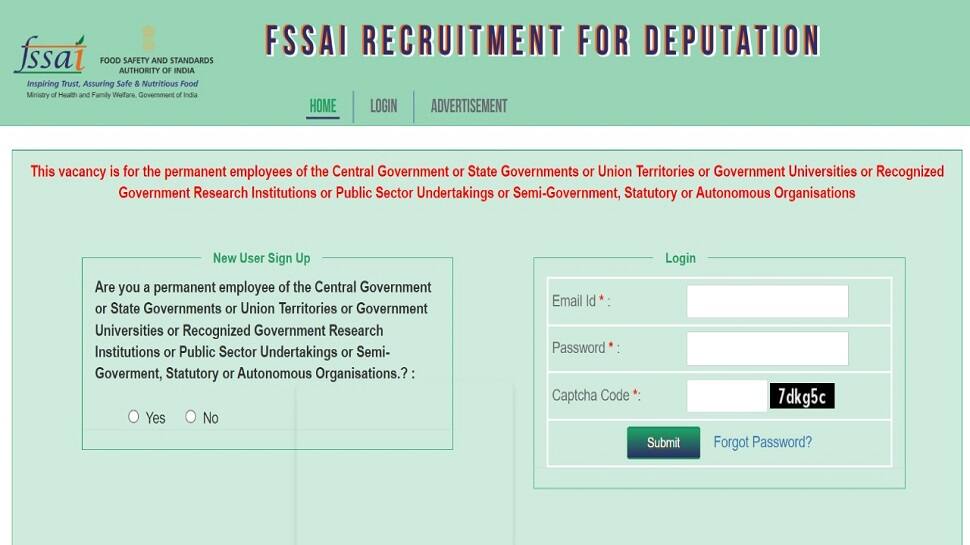 FSSAI Recruitment 2022: Bumper vacancies! Apply for various posts at fssai.gov.in, direct link here