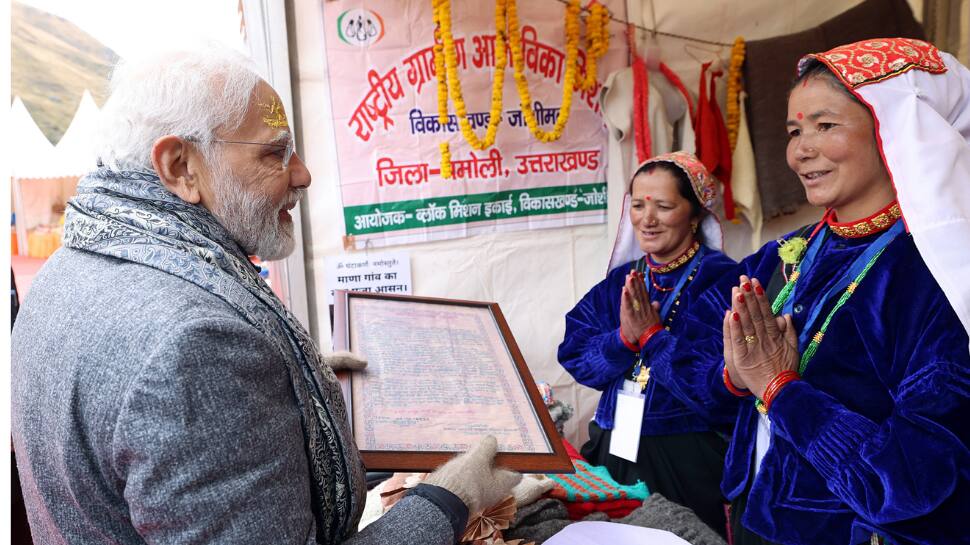 PM Narendra Modi attends ‘Saras Mela’ in Uttarakhand’s Mana village; interacts with artisans