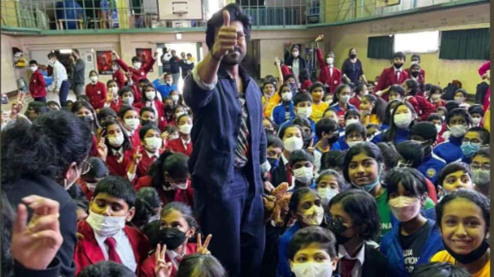 &#039;RRR&#039; star Ram Charan meets and spends time with the school kids in Japan