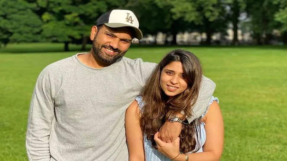 Team India skipper Rohit Sharma's wife Ritika Sajdeh and daughter Samaira arrived in Melbourne to attend the T20 World Cup 2022 matches last week. (Source: Twitter)