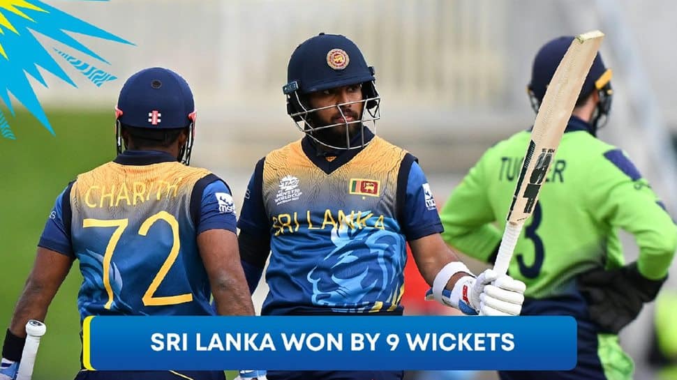 T20 World Cup 2022: Kusal Mendis&#039; unbeaten fifty helps clinical Sri Lanka thrash Ireland by 9 wickets