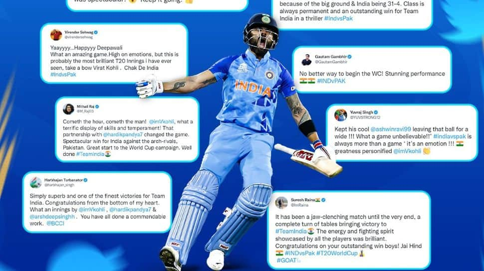 From Sachin Tendulkar to Wasim Jaffer: Former India cricketers hail Virat Kohli&#039;s knock against Pakistan in T20 World Cup 2022