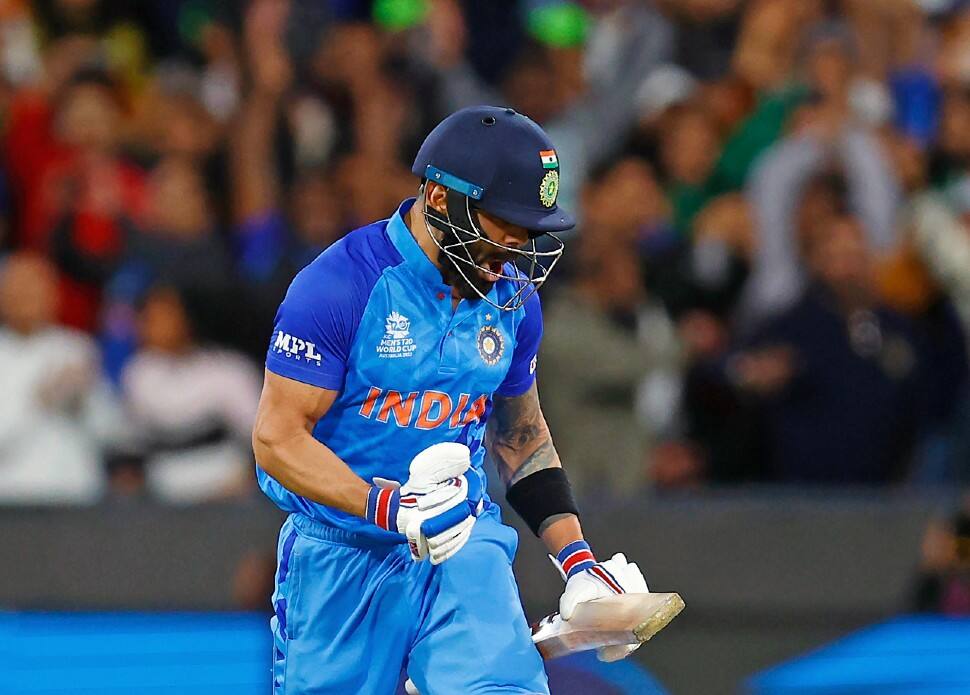 Yet another crunch game, yet another chase pulled off by Virat Kohli. If one had to pinpoint to the innings where Kohli got the tag of the Chase Master in the shortest format, it would be the knock in the T20 World Cup semi-final against South Africa at Dhaka where he smashed 72 not out off 41 balls. (Photo: IANS)