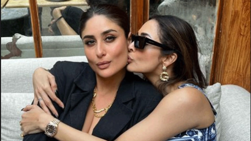 Is Kareena Ki Sexy Video - Kareena Kapoor attends Malaika Arora's birthday brunch in plunging neckline  bralette top, watch video | People News | Zee News