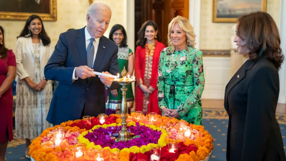 ‘It has power to bring light to world’: Joe Biden lights a diya, hosts largest-ever Diwali reception at White House