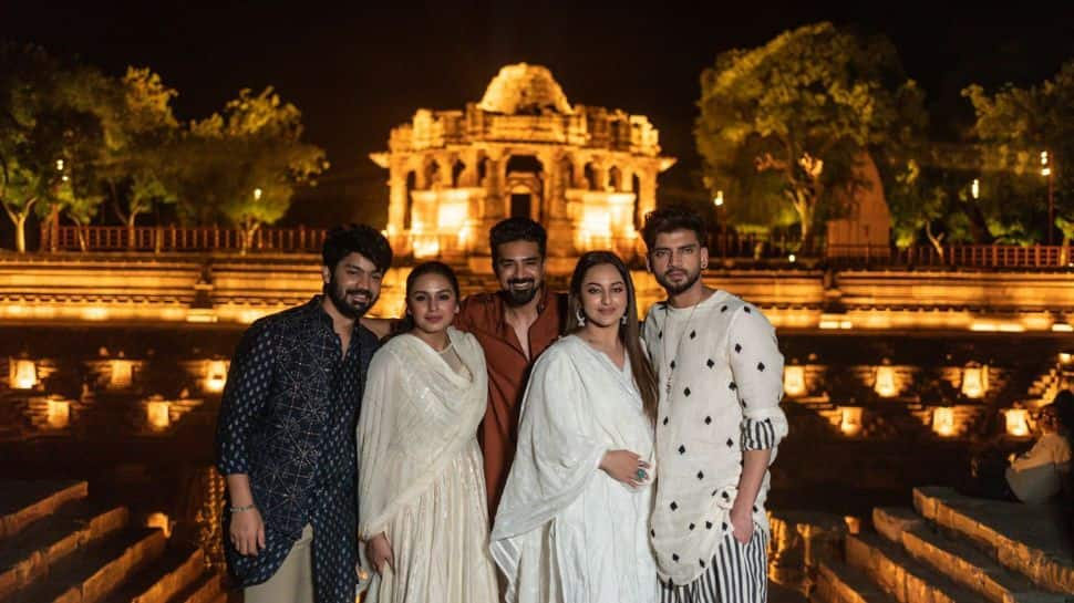 Huma Qureshi, Sonakshi Sinha visit Modhera Sun Temple, enjoy Gujarati cuisine in Ahmedabad ahead of Double XL release