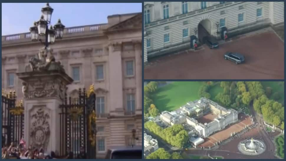 UK PM designate Rishi Sunak arrives at Buckingham Palace in London to meet King Charles III - Watch