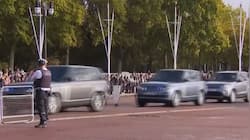 Watch UK PM Rishi Sunak in an all Range Rover convoy as he visits King Charles