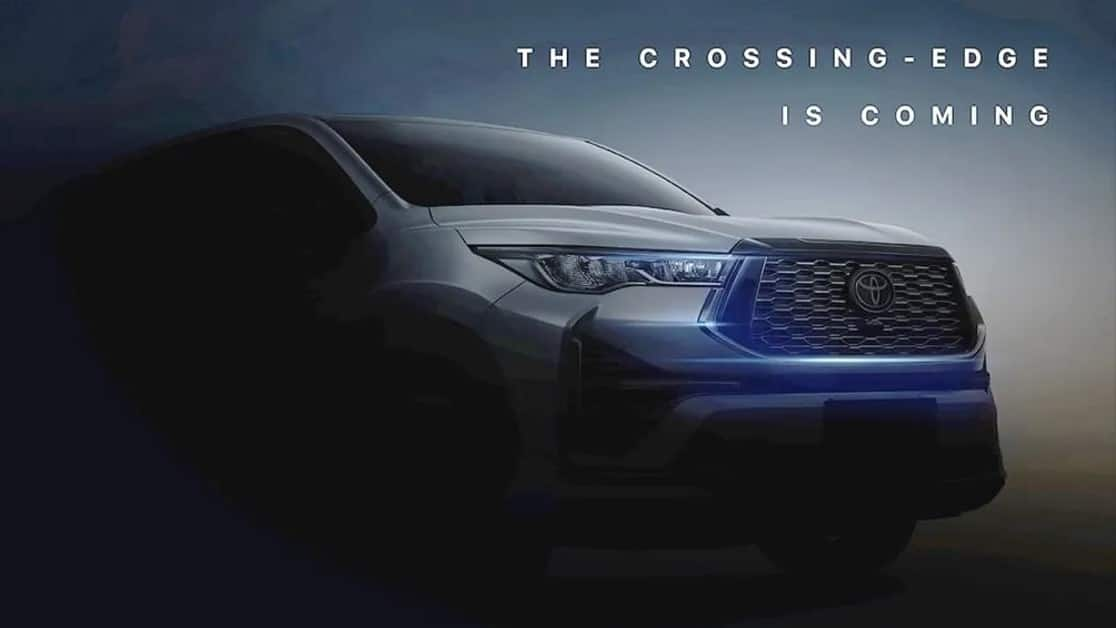 Upcoming 2022 Toyota Innova Hycross makes its first appearance in a teaser image