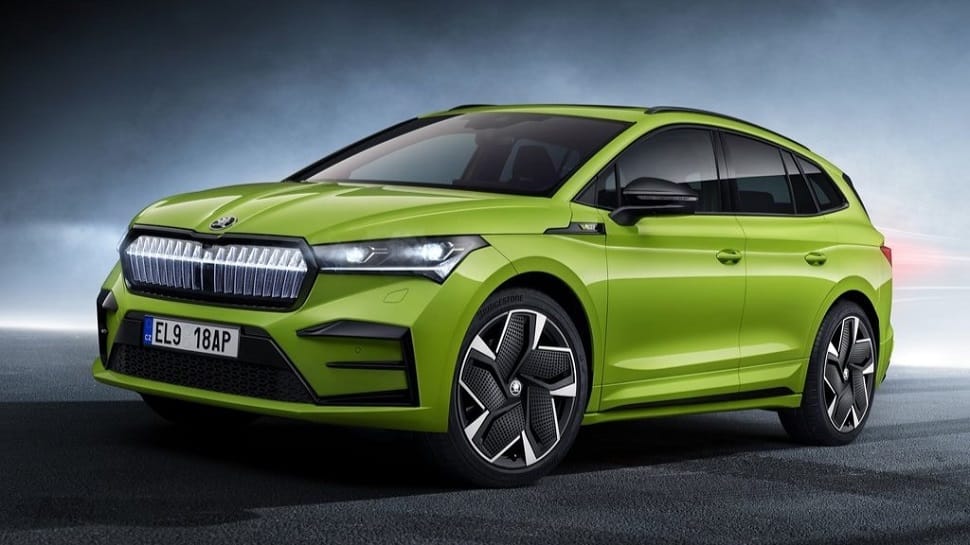 Skoda Enyaq RS iV breaks cover with &#039;Mamba Green&#039; paint scheme: Range, design, features &amp; more