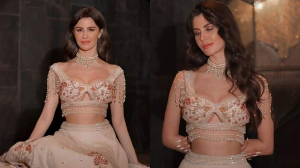 Giorgia Andriani exudes HOTNESS in bold lehenga look at Diwali party- SEE PICS 