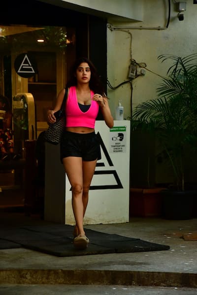 Janhvi Kapoor spotted outside gym