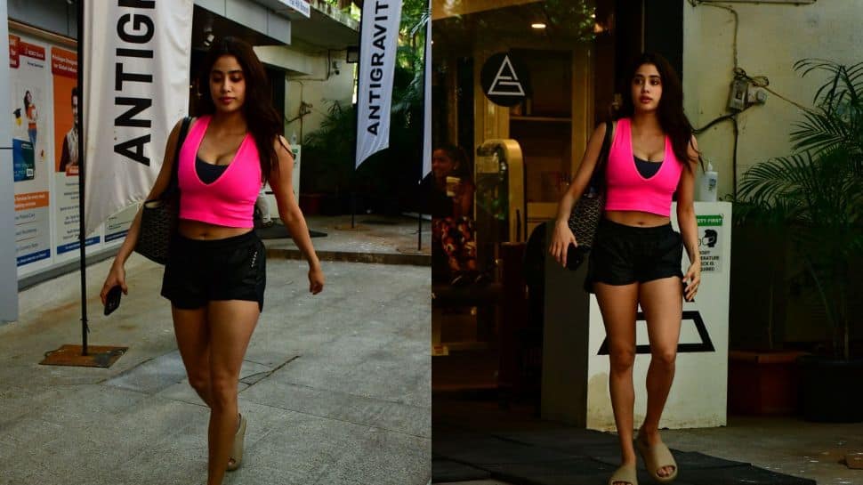 Janhvi Kapoor Flaunts Toned Legs And Curves As She Hits The Gym In ...