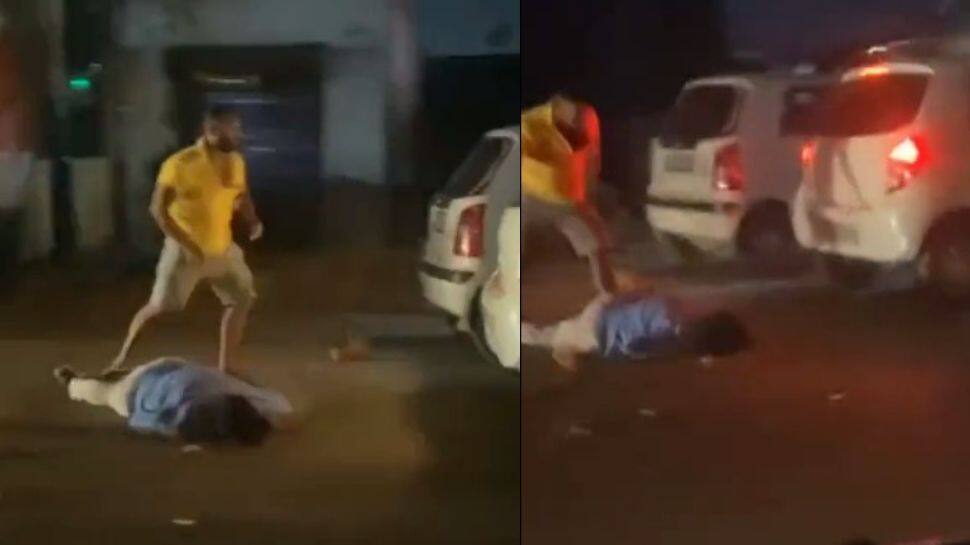 UP violence: Man brutally SMASHED with a brick over parking row; incident caught on camera