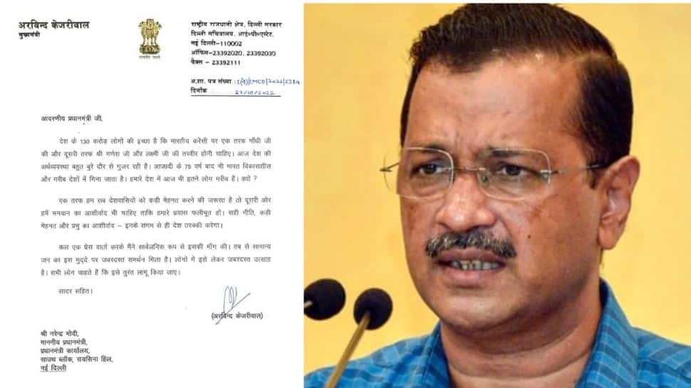 Arvind Kejriwal writes to PM Narendra Modi over demand for Lakshmi-Ganesh photos on currency notes